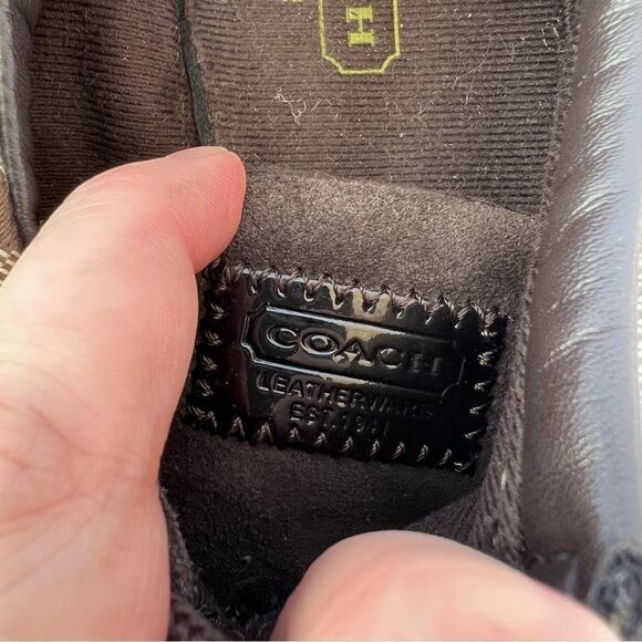 Coach Signature “Kathleen” Canvas Sneaker - Picture 7 of 9